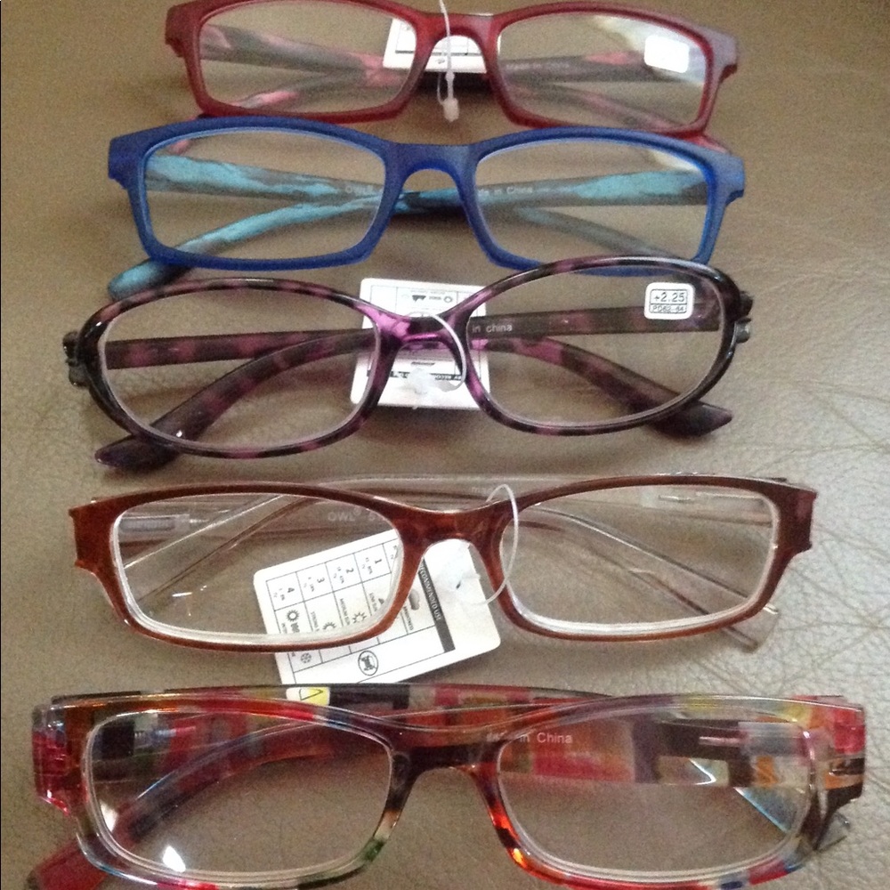 5 pairs Readers +2.25